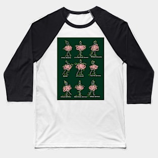 Christmas Tree Ballerina Facings Baseball T-Shirt